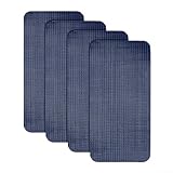 4 Stück Schwimmbad-Reparaturflicken, Pool-Sicherheitsabdeckungs-Reparaturset, aufblasbares Schwimmboot, aufblasbares Schwimmbad-Reparatur-Set (10,2 x 20,3 cm) (blau)