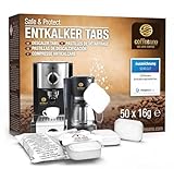 Coffeeano 50 Entkalkungstabletten für Kaffeevollautomaten und Kaffeemaschinen. Entkalkungs-Tabs für Delonghi, Siemens, EQ-Serie, Jura, Krups, Bosch, Miele, Melitta, WMF uvm.