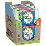 Cottonelle Feuchtes Toilettenpapier Sauber Pflegend, Mizellenwasser & Baumwollduft, Maxi-Pack, 6 x 84 Toilettentücher