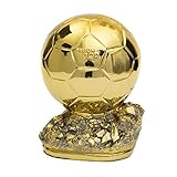 baa Goldener Ballon Fußball-Trophäen-Meister Trophy Golden Ball Soccer Trophy Bester Spieler Awards (Size : 16cm/6.3')