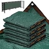 TIHOOK Sichtschutzzaun, 1,2 m x 15 m, für den Außenbereich, Zaunabdeckung, strapazierfähig, für Gärten, Windschutzscheibe, Zaun, Netzabdeckung mit Kabelbindern und Ösen für Wand, Garten, Hof