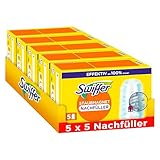 Swiffer Staubmagnet Nachfüllpackung, 25 Tücher (5×5), Fängt Und Schließt 3-mal Mehr Staub Und Haare Ein Als Herkömmliche Staubwedel
