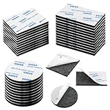 MXTIMWAN 32 Stück Doppelseitige Klebepads, 3mm Dick Klebepads Doppelseitig Extra Stark, Schaumstoff Klebepad Wasserfeste Montagepads mit Quadraten, Rechtecken und Runden für Zuhause Büro Auto Schule