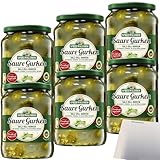 Spreewaldhof Salz-Dill-Gurken in naturtrüben Aufguss 6er Pack (6x720g Glas) + usy Block