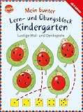 Lustige Mal- und Denkspiele: Mein bunter Lern- und Übungsblock Kindergarten