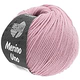 LANA GROSSA Merino Uno | Klassische Merinowolle mit Superwash-Ausrüstung | Handstrickgarn aus 100% Schurwolle (Merino) | 50g Wolle zum Stricken & Häkeln | 125m Garn