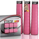 VIGO SPORTS - PRO MAXGRIP [3er Set] Overgrip Griffband Tennisschläger mit speziellem Profil für ultimativen Grip - Tennis Griffband für optimale Schlägerkontrolle mit einfacher Montage