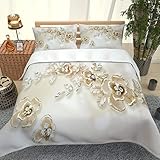 KBDQGX Bettwäsche 3D Kreative Musterinnovation Druck Muster Bettbezug 200X200Cm Bettwäsche Set 3 Teilig, Superweiches Hypoallergen Mikrofaser Bettbezüge Mit Reißverschluss Und 2 Kopfkissenbezug