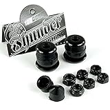 Thunder Skateboard Rebuild Kit schwarz 100 A Lenkgummis/Unterlegscheiben/Achse und Kingpin Muttern/Pivot Cups