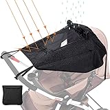 GeeRic Sonnensegel Kinderwagen mit UV Schutz 50+ Universal Staubdicht/Winddicht Sonnendach für Kinderwagen und Buggy
