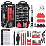 Herrfilk Magnetische Präzisions-Schraubendreher with Bit Set, 140 Pcs Mini Screwdriver Werkzeug für die Reparatur von Smartphone, iPhone, Tablet, Konsole, Laptop, Uhren, Kamera, Brillen