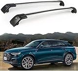 Dachgepäckträger für Audi Q8 2019 2020, Dachträger aus Aluminium, für Fahrradträger Dachboxen Skihalter, Alu Relingträger Dachträger.