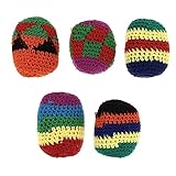 Abaodam 5 Stück Teiliges Sandspielzeug Lustige Wurf Sandbeutel Bunten Farben für Spiele im Freien und Drinnen Fördert Konzentration und Geschicklichkeit Zufällige Farbe Zufällige Farbe