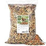 wildtier liebe Futtertraum Brutzeitfutter mit Insekten I Premium Vogelfutter Wildvögel Ganzjährig 5kg, Wildvogelfutter, Streufutter I Extra Protein für Eltern, Brut, Jungvögel