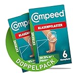 Compeed Blasenpflaster Extreme Doppelpack – Hydrokolloid-Pflaster für extra starken Schutz bei Blasen an den Fersen, 12 Pflaster