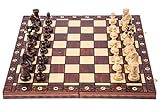 Square - Schach Schachspiel - AMBASADOR LUX - 52 x 52 cm - Schachfiguren & Schachbrett aus Holz