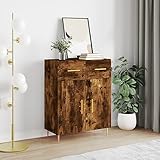 CCCINER Sideboard Räuchereiche 69,5x34x90 cm Holzwerkstoff,Modernes Sideboard in Räuchereiche Viel Stauraum für dein Zuhause