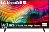 LG 43NANO81T6A TV 43' (109 cm) NanoCell Fernseher (α5 Gen7 4K AI-Prozessor, webOS 24, HDR10, bis zu 60Hz) [Modelljahr 2024]