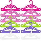 12 Stück Kleiderbügel, Hochwertige Tragbare Kleiderbügel Puppenkleiderbügel für Kleiderbügel Puppenschrank Kleider Bügel Perfekt Zur Organisation Von Kleidung EIN Muss für Jede Familie