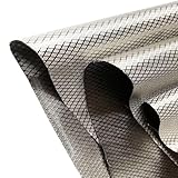 KSQP EMF-Schutz aus Faraday-Gewebe, Strahlungsschutz Abschirmgewebe Decke Abschirmung von RF-Signalen von Strahlung/Singal für Tasche/Geräteabdeckung Strahlung Computer,silver-1x1.1m