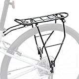 MEGHNA Fahrradgepäckträger Einstellbare Gepäckträger Touring Gepäckträger Fahrrad Gepäckträger Hinten passt für 26”-28 “/700c Rennräder