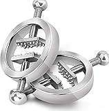 Fetisch Nippelklemmen Einstellbar Nipple Clamps Edelstahl Brustwarzenklemmen Stimulation Erotik SM BDSM Sexspielzeug Für Frauen und Männer (Paar)