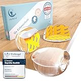 MUTKIND Eckenschutz Baby - (12 STK. mit Kleber von TESA) Kantenschutz Baby - Extra starker Halt - Baby Kantenschutz Selbstklebend - Eckenschutz Transparent - Eckschutzkanten (Transparent)