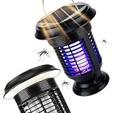RAPIZZ UV Insektenvernichter Elektrisch I Solar & Stecker I Regenfest & Li-Ion Batterie I Fliegenfalle Elektrischer Mückenkiller Moskito Lampe Insektenlampe Mückenlampe Electric Outdoor Insect Killer