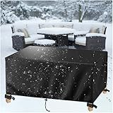AJALGZ Wasserdicht Gartenmöbel Schutzhülle Winterfest 150x60x90cm/LxWxH Gartenmöbel Abdeckung für Terrasse und Balkonmöbel UV-Schutz, Winddicht, wetterfest für den Außenbereich