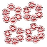 UTHCLO 24 Stück Kanada-partydekorationen, Party-pappteller, Rote Ahornblätter, Feiertags-servierteller Für Patriotische Feiern, Kanadische Festdekorationen