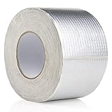 Aluminum Butylband Wasserdichtes Klebeband 100mmx10Mx1.5mm (T) Butyl Dichtungsband Alufolie Selbstklebend Reperaturband zum Abdichten und Befestigen für Lecks,BOMEI PACK