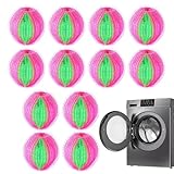 Tierhaarentferner für Wäsche, Haustier-Fusselfänger, Trocknerbälle, 12 x Heimwascher, Fusselentferner, Werkzeug für Hotel, Wohnung, Schule