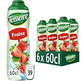 6 Sirup Erdbeere Teisseire - 6 x 0,6L