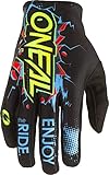 O'NEAL | Fahrrad- & Motocross-Handschuhe | Kinder | MX MTB DH FR Downhill Freeride | Langlebige, Flexible Materialien, belüftete Handoberseite | Matrix Youth Glove Villain | Schwarz | Größe M