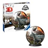 Ravensburger 3D Puzzle 11757 - Puzzle-Ball Jurassic World - 72 Teile - Puzzle-Ball für Dinosaurier-Fans ab 6 Jahren