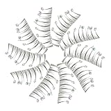 Healeved 10 Stück Künstliche Wimpern Fake Lashes Party Lashes Wimpern Für Mädchen Falsche Wimpern Strass Wimpern Natürliche Künstliche Wimpern Lash Fake Falsche Wimpern Naturfaser Wolle