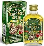 Zeder-Nuss Öl, Kaltgepresst, Herkunft Altai Sibirien, 100 ml X 5 St.