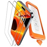 TORRAS für iPhone 16 Pro für Panzerglas [Full Screen] TOP Bruchsicherheit Folie für iPhone 16 Pro Schutzfolie 9H+ Schutzglas [Auto-Installation] Anti-Fingerabdruck, 2 Stück