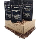 Coffeenes Arabica Kaffee Gemahlen 4 x 125 g - Gemahlener Kaffee - Kaffeepulver - 4 verschiedene Geschmacksrichtungen