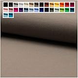 Premium French Terry Uni Sweat Stoffe | angeraut | Oeko-Tex 100 | Meterware ab 25 cm (19. TAUPE)