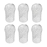 Fnfhsa 6er-Pack Dachrinnenschutz, Dachrinnen-Fallrohrschutz, Aluminium-Dachrinnenschutz, Siebfilter, Dachrinnen-Fallrohrschutz