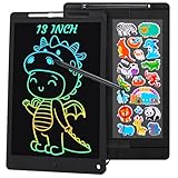 Damcyer LCD Schreibtafel, 13 Zoll LCD Schreibtafel Kinder Tablet für Kinder, Grafiktablett mit Bildschirmlöschtaste und Sperrschalter,Grafiktablett für Spiele für 2 3 4 5 6 7 Jahre alt, Schwarz