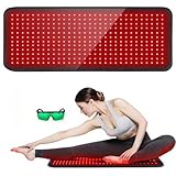 IMICHI Rotlicht Therapiegerät, 660 & 850 nm Nahe Infrarot Lichttherapie, 360LEDs Red Light Therapy mit 10/20/30min Timer, Infrarotmatte für Muskel-, Gelenk-, Rücken