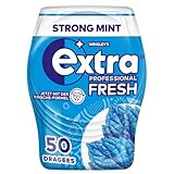 Extra Professional Kaugummi Zuckerfrei, Fresh Strong Mint, 50 Dragees, Xylitol Kaugummi ohne Zucke mit Minz Frische (50 Dragees)
