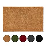 Carpido rutschfeste Kokosmatte - 40 x 60 cm Natur - Nachhaltige Naturfaser für den überdachten Außenbereich - 100% Kokos Fußmatte - Türmatte Eingang