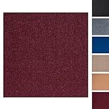 CISSLOR Selbstklebende Teppichbodenfliesen, quadratisch, 30 Stück, 27,9 x 27,9 cm, zum Abziehen und Aufkleben, Teppichbodenfliesen, Heimtextilien, Boden, einfache Installation, DIY