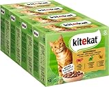 Kitekat Katzenfutter Nassfutter Jagdschmaus in Sauce, 48 Portionsbeutel (4 x 12 x 85g)