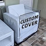 Maßgeschneiderte transparente PVC-Möbelabdeckungen für drinnen und draußen, maßgeschneiderte, wasserdichte Tisch- und Stuhl-Setabdeckungen, maßgeschneidert, klavierklar, staubdicht, für Rasen, Sofa