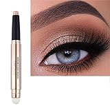 Lucoss Doppelseitiger Lidschattenstift – Eyeshadow Stick Highlighter-Lidschattenstift,Schimmernder Und Matter Eyeliner-Stift, Geschenk Für Mädchen Und Frauen (A3)