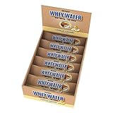 WEIDER Whey Wafer Proteinriegel 35g, Vanille-Joghurt, knusprige Eiweiß Waffeln mit Schokoladenüberzug, zuckerarm mit nur 0,7 g Zucker pro Waffel, leckerer Fitness Snack, Box mit 12 x 35 g